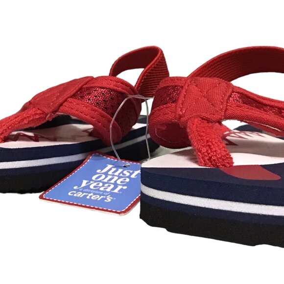 Carter's Baseball Open-Toe Sandals Summer Beach Water Slides Sandals - Picture 3 of 4